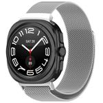 For Samsung Galaxy Watch Ultra 47mm xDfind Milan Magnetic Stainless Steel Watch Band(Silver)