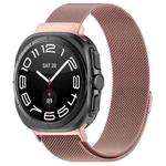 For Samsung Galaxy Watch Ultra 47mm xDfind Milan Magnetic Stainless Steel Watch Band(Rose Pink)