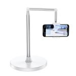 X9 Infinitely Adjustable Floor Stand Two Shaft Phone Live Broadcast Bracket, Height: 63-153cm(White)