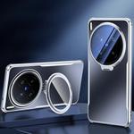 For vivo X200 Ultra Four-corner Airbag Metal Lens Holder TPU Phone Case(Black)