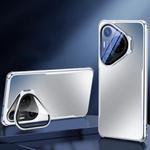 For Huawei Pura 70 Pro Four-corner Airbag Metal Lens Holder TPU Phone Case(Grey)