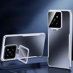 For Xiaomi 14 Four-corner Airbag Metal Lens Holder TPU Phone Case(Black)