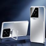 For Xiaomi 14 Four-corner Airbag Metal Lens Holder TPU Phone Case(Grey)