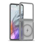 For Motorola Razr 60 / Razr 2025 Skin Feel TPU Hybrid PC MagSafe Phone Case(Dark Grey)