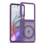 For Motorola Razr 60 / Razr 2025 Skin Feel TPU Hybrid PC MagSafe Phone Case(Dark Purple)