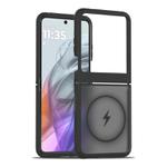 For Motorola Razr 60 / Razr 2025 Skin Feel TPU Hybrid PC MagSafe Phone Case(Black)