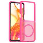 For Motorola Razr 60 Ultra Skin Feel TPU Hybrid PC MagSafe Phone Case(Rose Red)