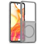 For Motorola Razr 60 Ultra Skin Feel TPU Hybrid PC MagSafe Phone Case(Dark Grey)
