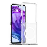 For Motorola Razr+ 2025 Skin Feel TPU Hybrid PC MagSafe Phone Case(Matte Transparent)