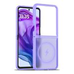 For Motorola Razr+ 2025 Skin Feel TPU Hybrid PC MagSafe Phone Case(Light Purple)