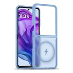 For Motorola Razr+ 2025 Skin Feel TPU Hybrid PC MagSafe Phone Case(Sierra Blue)