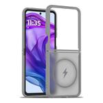 For Motorola Razr+ 2025 Skin Feel TPU Hybrid PC MagSafe Phone Case(Dark Grey)