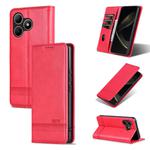 For Wiko Hi Enjoy 80S AZNS Magnetic Calf Texture Flip Leather Phone Case(Red)