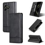 For Wiko Hi Enjoy 80S AZNS Magnetic Calf Texture Flip Leather Phone Case(Black)