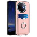 For vivo Y39 5G / Y300i R20 Ring Card Holder Phone Case(Pink)