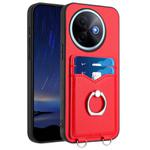 For vivo Y39 5G / Y300i R20 Ring Card Holder Phone Case(Red)