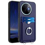 For vivo Y39 5G / Y300i R20 Ring Card Holder Phone Case(Blue)