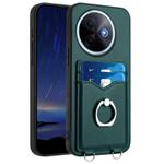 For vivo Y39 5G / Y300i R20 Ring Card Holder Phone Case(Green)