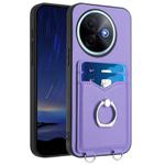 For vivo Y39 5G / Y300i R20 Ring Card Holder Phone Case(Purple)