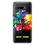 For Asus ROG Phone 3 ZS661KS Shockproof Painted Transparent TPU Protective Case(Oil Painting Tree)