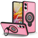 For Samsung Galaxy S25 Edge 5G TPU Hybrid PC Magnetic Holder Phone Case(Pink)