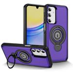 For Samsung Galaxy A26 5G TPU Hybrid PC Magnetic Holder Phone Case(Dark Purple)