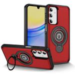 For Samsung Galaxy A26 5G TPU Hybrid PC Magnetic Holder Phone Case(Red)