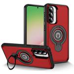 For Samsung Galaxy A36 5G TPU Hybrid PC Magnetic Holder Phone Case(Red)