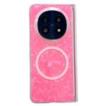 For OPPO Find N5 Magnetic Axis Pearlescent Shell Texture MagSafe Phone Case(Red)