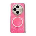For OPPO Find N3 Magnetic Axis Pearlescent Shell Texture MagSafe Phone Case(Red)