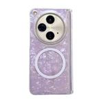 For OPPO Find N3 Magnetic Axis Pearlescent Shell Texture MagSafe Phone Case(Purple)