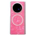 For vivo X Fold3 Pro Magnetic Axis Pearlescent Shell Texture MagSafe Phone Case(Red)
