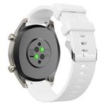 20mm Twill Silicone Watch Band(White)