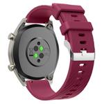 20mm Twill Silicone Watch Band(Wine Red)