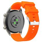 20mm Glossy Silicone Watch Band(Orange)