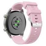20mm Glossy Silicone Watch Band(Rose Pink)