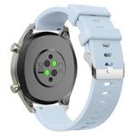 20mm Glossy Silicone Watch Band(Light Blue)