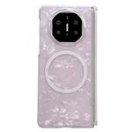 For Huawei Mate X5 Magnetic Axis Pearlescent Shell Texture MagSafe Phone Case(Pink)