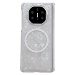 For Huawei Mate X5 Magnetic Axis Pearlescent Shell Texture MagSafe Phone Case(Beige)