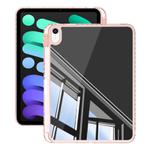 For iPad 2025 / 2022 Mirror Acrylic Single Back Tablet Case with Pen Slot(Pink)