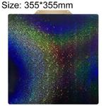 PEI Coating Smooth Starry PET Film Double-Sided 3D Printing Build Plate, Size:355x355mm