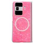 For Honor Magic Vs3 Magnetic Axis Pearlescent Shell Texture MagSafe Phone Case(Red)