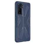 For vivo iQOO 5 Pro Butterfly Shadow Shockproof Rubber TPU Protective Case(Blue)