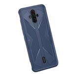 For ZTE nubia Play Butterfly Shadow Shockproof Rubber TPU Protective Case(Blue)