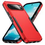 For Google Pixel 10 Pro Pioneer Armor Heavy Duty PC + TPU Phone Case(Red+Black)