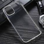 For iPhone 12 / 12 Pro Three Stage Electroplating TPU Protective Soft Case(Silver)