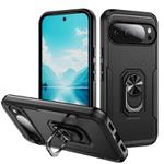 For Google Pixel 10 Pioneer Armor Heavy Duty PC + TPU Phone Case with Holder(Black)
