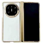 For Huawei Mate X6 Plating Spring Axis Skin Feel Phone Case(Gold)