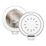 Magnetic MagSafe Aluminum Alloy Aromatherapy Mirror Bracket with Straps(White)