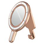 Magnetic MagSafe Phone Holder Belt Clip Electroplating Mirror Bracket(Rose Gold)